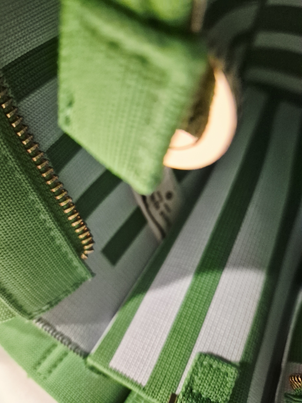 kate spade Green Striped Canvas Tote with Card Case - Picture 7 of 7